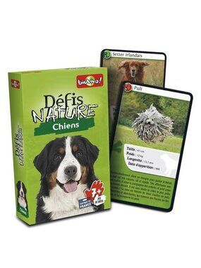 Bioviva Défis Nature - Chiens -French Card Game New Sealed Ages 7+